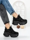 Pantofi Sport Dama cu Platforma 3561 BLACK | MEI