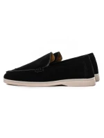 Mocasini Barbati din piele naturala 5NXE58 BLACK | PANTOFUL