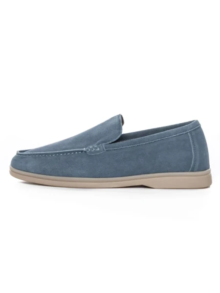 Mocasini Barbati din piele naturala 5NXE58 BLUE | PANTOFUL
