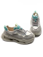 Pantofi Sport Dama din piele naturala 36853-1 GREY | ADVANCER