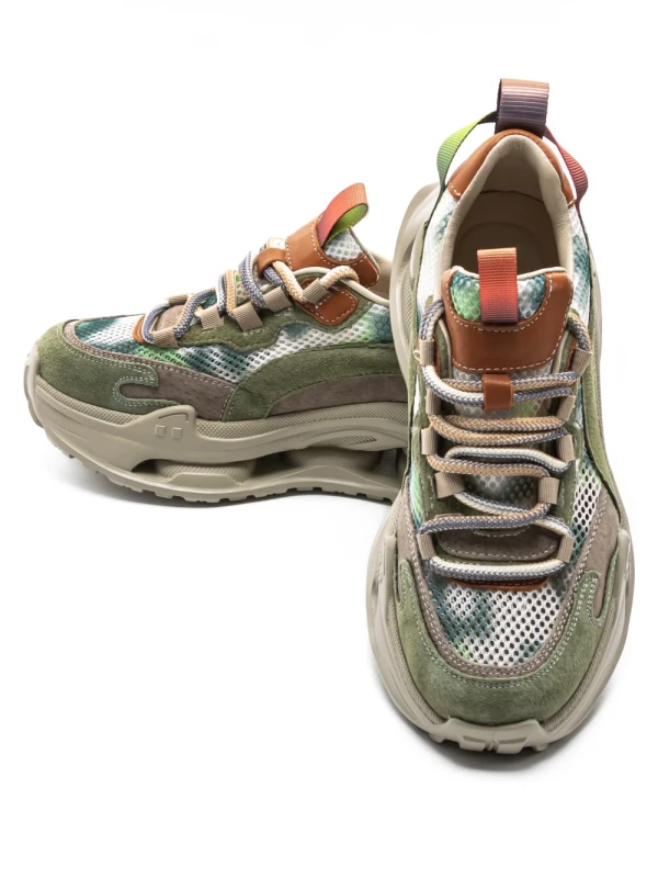 Pantofi Sport Dama din piele naturala 36868-1 GREEN | ADVANCER