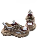 Pantofi Sport Dama din piele naturala Y5757-1 WINE | ADVANCER