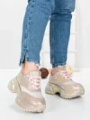 Pantofi Sport Dama cu Platforma 5WL109 PINK | MEI