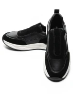 Pantofi Sport Barbati din piele naturala 12-182 BLACK | ADVANCER