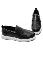 Pantofi Casual Barbati din piele naturala 12-187 BLACK | ADVANCER