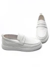 Pantofi Casual Barbati din piele naturala 12-187 WHITE | ADVANCER
