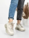 Pantofi Sport Dama din piele naturala 36868-1 CREAM | ADVANCER
