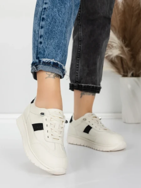 Pantofi Sport Dama din piele naturala KM5503 BLACK | ADVANCER