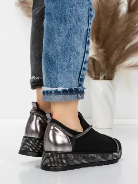 Sneakers Dama 5H62 BLACK | MEI