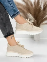 Sneakers Dama 5H71 BEIGE | MEI