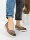 Balerini Dama din piele naturala 6651 DARK APRICOT | ADVANCER