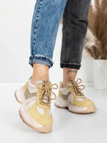 Pantofi Sport Dama din piele naturala HY3393 GREEN | ADVANCER