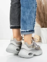 Pantofi Sport Dama din piele naturala HY2122 GREY | FRANCO GERARDO