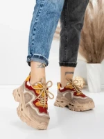 Pantofi Sport Dama din piele naturala HY2926-1 RED | FRANCO GERARDO