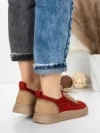 Pantofi Sport Dama din piele naturala 2535 RED | FRANCO GERARDO