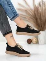 Pantofi Sport Dama din piele naturala 2535 BLACK | FRANCO GERARDO