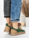 Pantofi Sport Dama din piele naturala 2535 GREEN | FRANCO GERARDO
