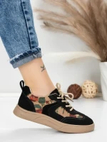Pantofi Sport Dama din piele naturala 2536 BLACK | FRANCO GERARDO