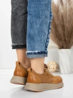 Pantofi Sport Dama din piele naturala 16-2 YELLOW | FRANCO GERARDO