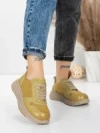 Pantofi Sport Dama din piele naturala 16-2 GREEN | FRANCO GERARDO