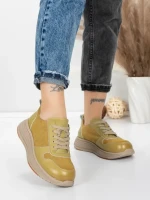 Pantofi Sport Dama din piele naturala 16-2 GREEN | FRANCO GERARDO