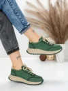 Pantofi Sport Dama din piele naturala 88022 GREEN | FRANCO GERARDO