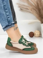 Pantofi Sport Dama din piele naturala 65852 GREEN | FRANCO GERARDO