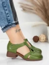 Sandale Dama din piele naturala 1171 GREEN | FORMATIONE