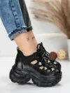 Pantofi Sport Dama cu Platforma 0897-33 BLACK | MEI