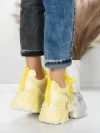 Pantofi Sport Dama cu Platforma 6166-113 YELLOW | MEI
