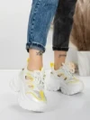 Pantofi Sport Dama cu Platforma 0897-8 YELLOW | MEI