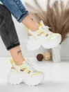 Pantofi Sport Dama cu Platforma 0897-8 YELLOW | MEI