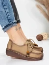 Pantofi Casual Dama din piele naturala 2553 APRICOT | FORMATIONE