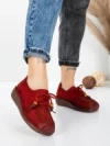 Pantofi Casual Dama din piele naturala 2553 RED | FORMATIONE