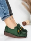Pantofi Casual Dama din piele naturala 2553 GREEN | FORMATIONE