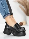 Pantofi Casual Dama din piele naturala 10828 BLACK | FORMATIONE