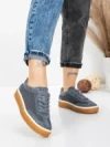 Pantofi Sport Dama din piele naturala 2501-1 GREY | ADVANCER