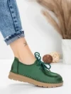 Pantofi Casual Dama din piele naturala 8887 GREEN | FORMATIONE