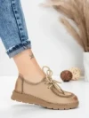 Pantofi Casual Dama din piele naturala 8887 APRICOT | FORMATIONE