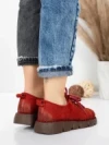 Pantofi Casual Dama din piele naturala 556 RED | FORMATIONE