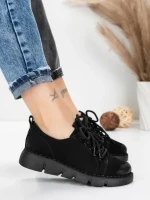 Pantofi Casual Dama din piele naturala 556 BLACK | FORMATIONE