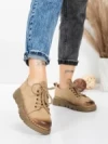 Pantofi Casual Dama din piele naturala 556 APRICOT | FORMATIONE