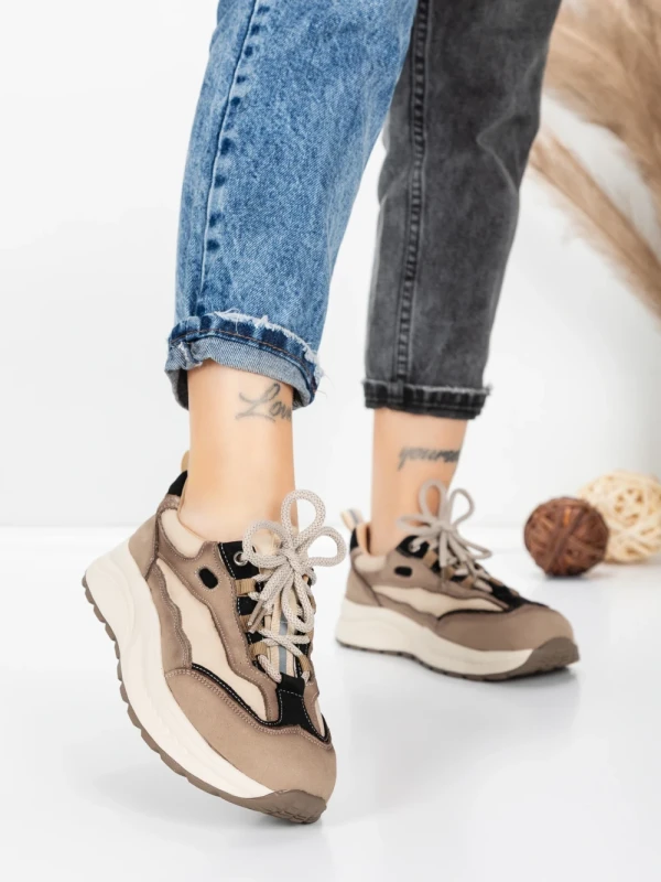 Pantofi Sport Dama din piele naturala 773 BLACK | FRANCO GERARDO