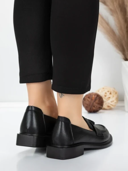 Pantofi Casual Dama din piele naturala 11520-120 BLACK | ADVANCER