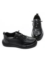 Pantofi Casual Barbati din piele naturala 929105 BLACK | ADVANCER