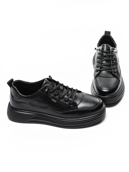 Pantofi Sport Barbati din piele naturala W27017 BLACK | ADVANCER