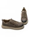 Pantofi Sport Barbati din piele naturala W27017 KHAKI | ADVANCER