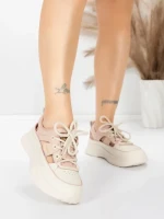 Pantofi Sport Dama din piele naturala 70136X PINK | ADVANCER