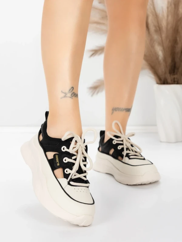 Pantofi Sport Dama din piele naturala 70136X BLACK | ADVANCER