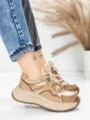 Pantofi Sport Dama din piele naturala 572105 APRICOT | FRANCO GERARDO